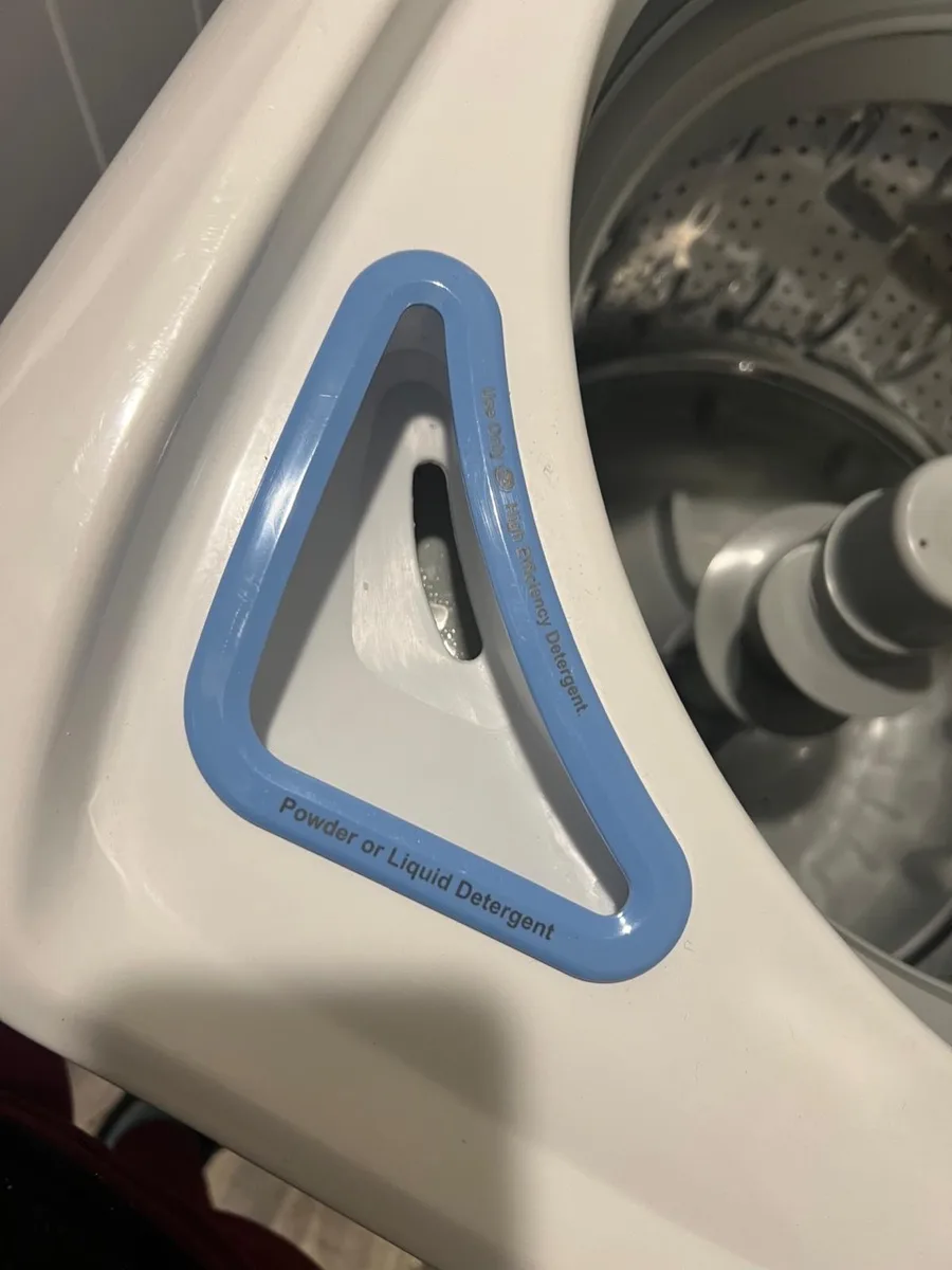 Washer detergent dispenser after cleaning