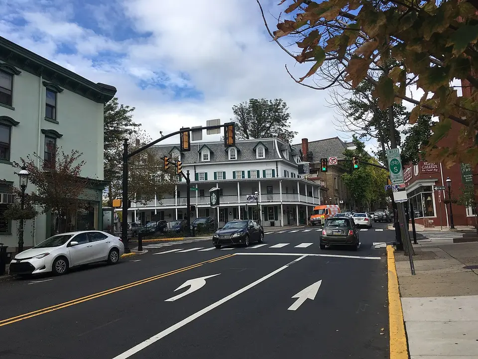 Main Street at State Street in Doylestown
