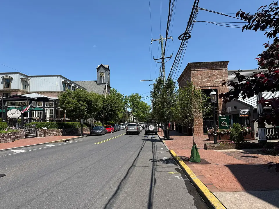 Main Street at Ferry Street in New Hope