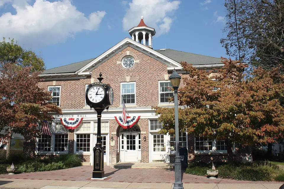 Yardley Borough Hall on South Main Street